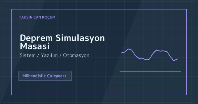 Deprem Simulasyon Masasi